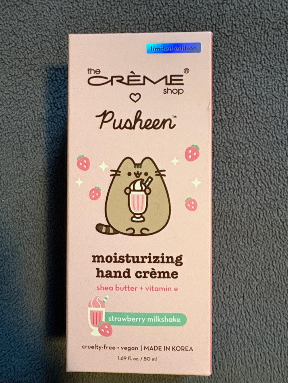 The Crème Shop Pusheen Pink Moisturizing Hand Crème - Strawberry Milkshake